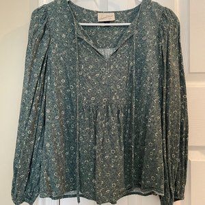 Flowy Sleeve Peasant Blouse